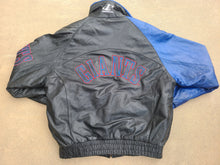 Load image into Gallery viewer, Vintage Mens Logo Athletic New York Giants Sharktooth Leather Jacket Size Medium