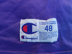 Vintage Mens Champion Phoenix Suns Tom Gugliotta Distressed Jersey Size 48-Purple