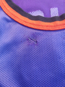 Vintage Mens Champion Phoenix Suns Tom Gugliotta Distressed Jersey Size 48-Purple