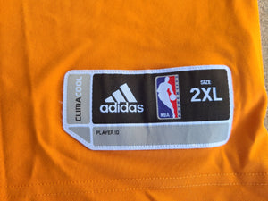 Vintage Adidas Phoenix Suns Game Issued Warm Up Shirt Size 2XL-Orange