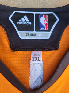Vintage Adidas Phoenix Suns Game Issued Warm Up Shirt Size 2XL-Orange