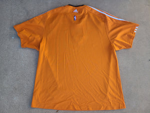Vintage Adidas Phoenix Suns Game Issued Warm Up Shirt Size 2XL-Orange