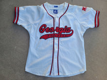 Load image into Gallery viewer, Rare Vintage Mens Starter Georgia Bulldogs Script Button Up Jersey Size Medium-White