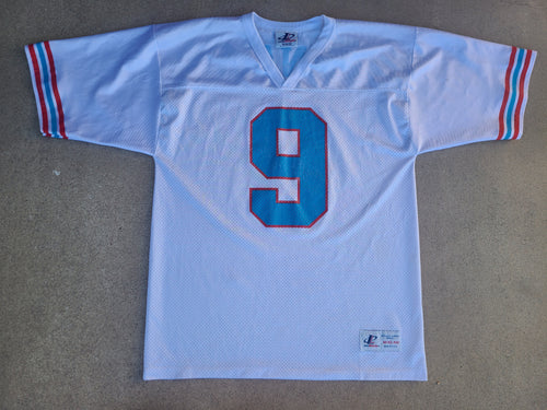 Vintage Mens Logo Athletic Houston Oilers Steve McNair Jersey Size Medium-White