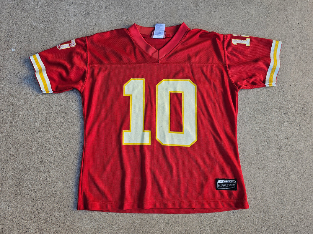 Vintage Youth Kansas City Chiefs Trent Green Jersey Size Medium-Red