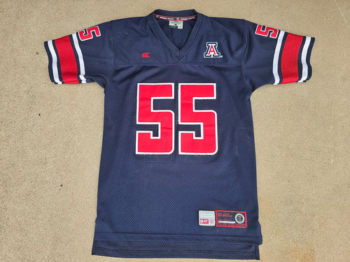 Mens Colosseum Athletics Arizona Wildcats #55 Football Jersey Size Small-Navy Blue