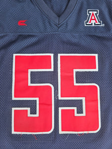 Mens Colosseum Athletics Arizona Wildcats #55 Football Jersey Size Small-Navy Blue