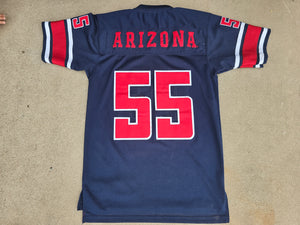 Mens Colosseum Athletics Arizona Wildcats #55 Football Jersey Size Small-Navy Blue