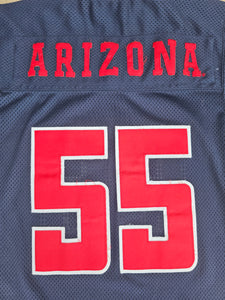 Mens Colosseum Athletics Arizona Wildcats #55 Football Jersey Size Small-Navy Blue