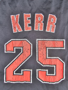 Vintage Mens Champion Chicago Bulls Steve Kerr Jersey Size 44-Black