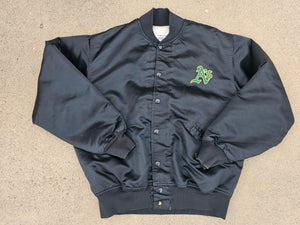 Vintage Mens Felco Oakland Athletics Satin Jacket Size Large-Black