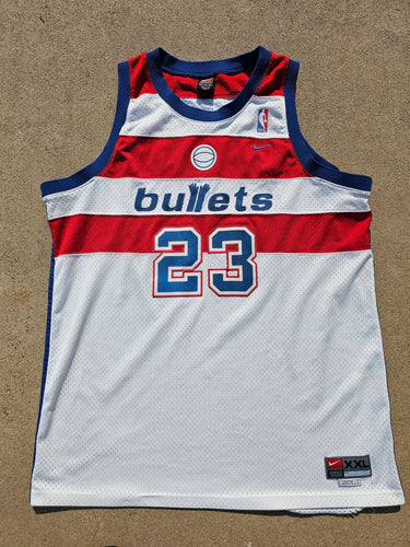 Vintage Nike Washington Bullets Michael Jordan Swingman Jersey Size XXL-White