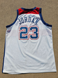 Vintage Nike Washington Bullets Michael Jordan Swingman Jersey Size XXL-White