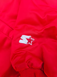 Vintage Mens Starter UNLV Runnin Rebels Satin Button Up Jacket Size Medium-Red