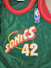 Load image into Gallery viewer, Vintage Infant Champion Seattle Supersonics Vin Baker Jersey Size 12 Months-Green