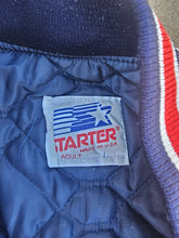 Load image into Gallery viewer, Vintage Mens Starter Arizona Wildcats Satin Button Up Jacket Size Large-Navy Blue