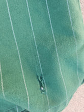 Load image into Gallery viewer, Vintage Mens Starter Oakland Athletics Pinstripe Button Up Jersey Size Large-Green