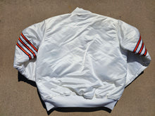 Load image into Gallery viewer, Vintage Mens Starter Chicago Bears Satin Button Up Jacket Size Large-White