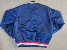 Load image into Gallery viewer, Vintage Mens Starter Minnesota Twins &#39;Minnie and Paul&#39; Satin Jacket Size Medium-Navy Blue