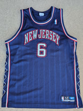 Load image into Gallery viewer, Vintage Mens Reebok New Jersey Nets Kenyon Martin Authentic Jersey Size 52-Navy Blue