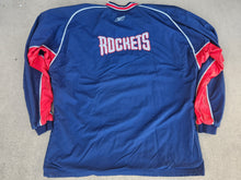 Load image into Gallery viewer, Vintage Mens Reebok Houston Rockets Pro Cut Warm Up Jacket Size 52-Navy Blue