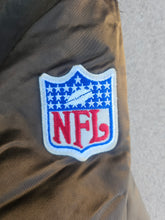 Load image into Gallery viewer, Vintage Mens Starter Cleveland Browns Satin Button Up Jacket Size Large-Brown