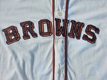 Load image into Gallery viewer, Vintage Mens Starter St. Louis Browns Cooperstown Collection Button Up Jersey Size XL-White