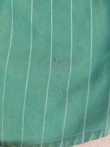 Vintage Mens Starter Oakland Athletics Pinstripe Button Up Jersey Size Large-Green