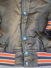 Load image into Gallery viewer, Vintage Mens Starter Cleveland Browns Satin Button Up Jacket Size Large-Brown