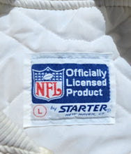 Load image into Gallery viewer, Vintage Mens Starter Chicago Bears Satin Button Up Jacket Size Large-White