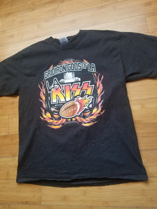 Mens LA KISS Gridiron God's of LA Tshirt Size Large-Black 