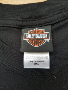 Mens 2010 Harley Davidson Bartels' West Los Angeles Tshirt Size 2XL-Black