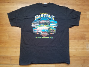 Mens 2010 Harley Davidson Bartels' West Los Angeles Tshirt Size 2XL-Black