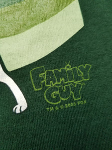 Vintage Mens 2003 Family Guy Brian Griffin "Do I Know You?" Tshirt Size Large-Green