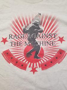 Mens 2009 Rage Against the Machine Tshirt Size Large-Tan