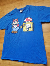 Load image into Gallery viewer, Vintage Mens 2002 Super Mario 3 Tshirt Size Medium-Blue