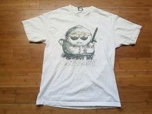 Load image into Gallery viewer, Vintage Mens South Park Officer Cartman Respect My Authority Tshirt Size Large-Cream