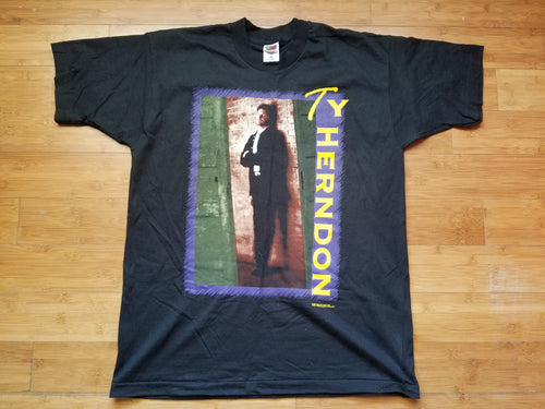 Vintage Mens 1997 Ty Herndon On Tour Tshirt Size XL-Black