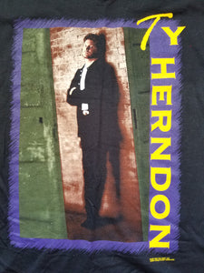 Vintage Mens 1997 Ty Herndon On Tour Tshirt Size XL-Black