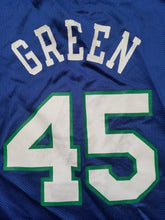 Load image into Gallery viewer, Rare Vintage Youth Champion Dallas Mavericks AC Green Jersey Size Large(14-16)-Blue