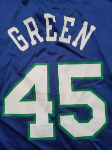 Rare Vintage Youth Champion Dallas Mavericks AC Green Jersey Size Large(14-16)-Blue