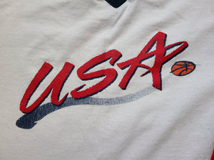 Vintage Mens Champion USA Basketball Warm Up Shirt Size Medium