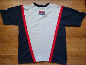 Vintage Mens Champion USA Basketball Warm Up Shirt Size Medium