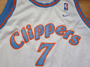 Vintage Mens Nike Los Angeles Clippers Lamar Odom Retro Jersey Size 3XL-White