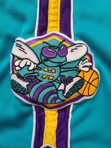 Vintage Mens Reebok New Orleans Hornets Game Issued Shorts Size 42-Teal