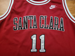 Vintage Mens Nike Santa Clara Steve Nash Retro Jersey Size XL-Red