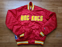 Load image into Gallery viewer, Vintage Mens Starter Houston Rockets Satin Jacket Size Medium-Red