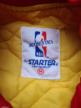 Load image into Gallery viewer, Vintage Mens Starter Houston Rockets Satin Jacket Size Medium-Red