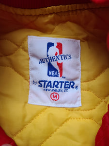 Vintage Mens Starter Houston Rockets Satin Jacket Size Medium-Red