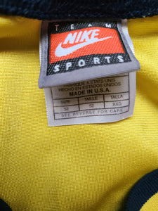 Vintage Mens Nike Michigan Wolverines Robert "Tractor" Traylor Authentic Jersey Size 52-Yellow